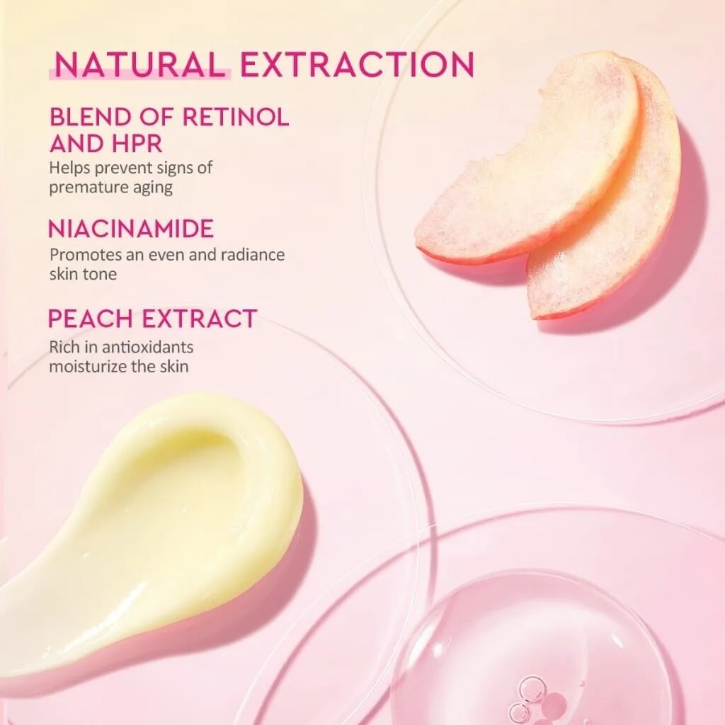 DHL EXPRESS 6X Glad2Glow Peach Retinol Moisturizer 30 g. - Image 5