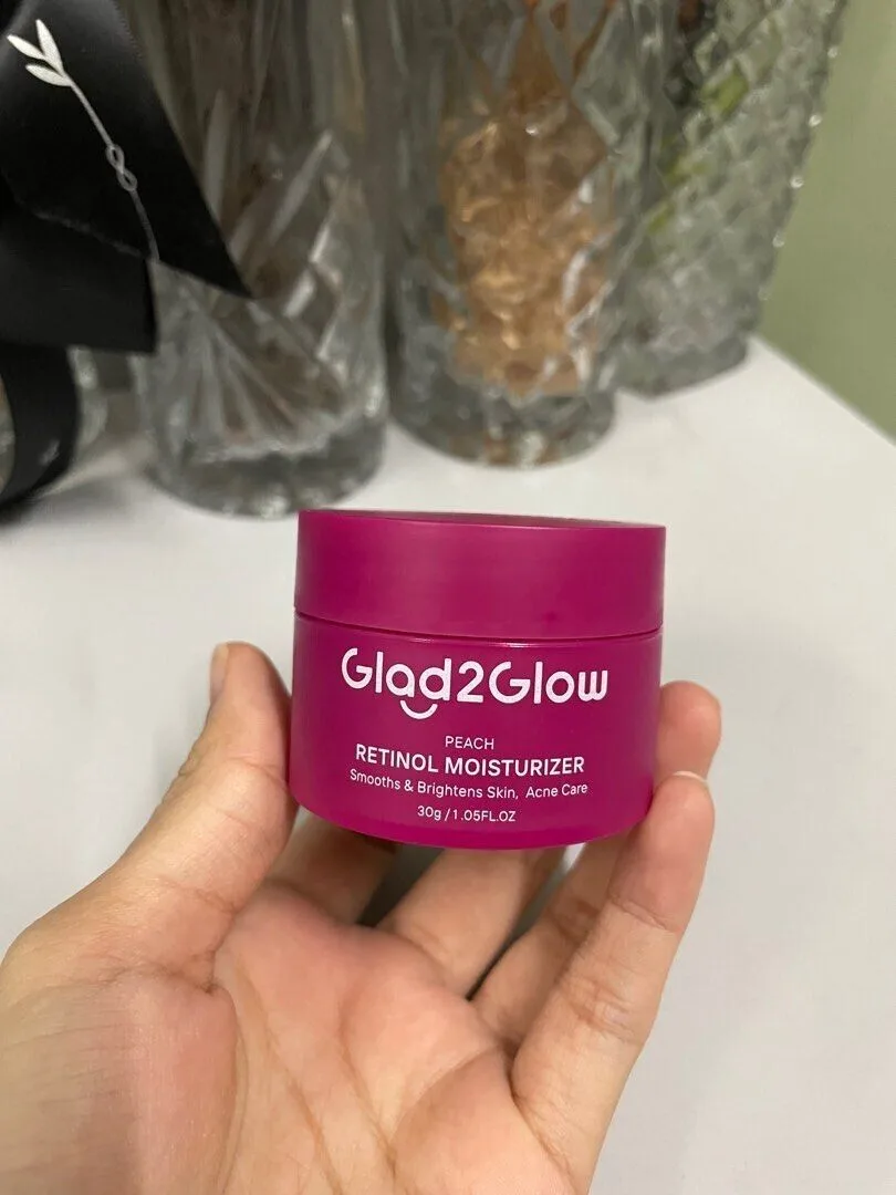 DHL EXPRESS 6X Glad2Glow Peach Retinol Moisturizer 30 g. - Image 9