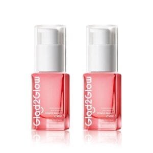 2X Glad2Glow Pomegranate Niacinamide Power Bright Serum Acne Dark Spots 17 ml