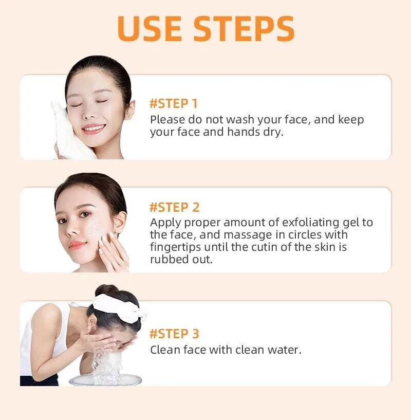 2X GMEELAN Orange Enzymes Exfoliating Brightening Gel Facial Scrub 50 g. - Image 7