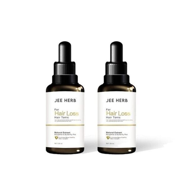 2X Jee Herb Hair Loss Hair Tonic Scalp Stimulate Baby Hair Growth Regrow 30 ml.