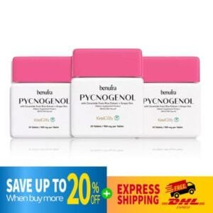 DHL EXPRESS 3X BENUTRA PYCNOGENOL Kirei Ceramide