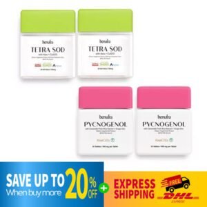 DHL EXPRESS 2X BENUTRA Tetra SOD with Asta Plus CoQ10 + 2X Benitra PYCNOGENOL Kirei Ceramide
