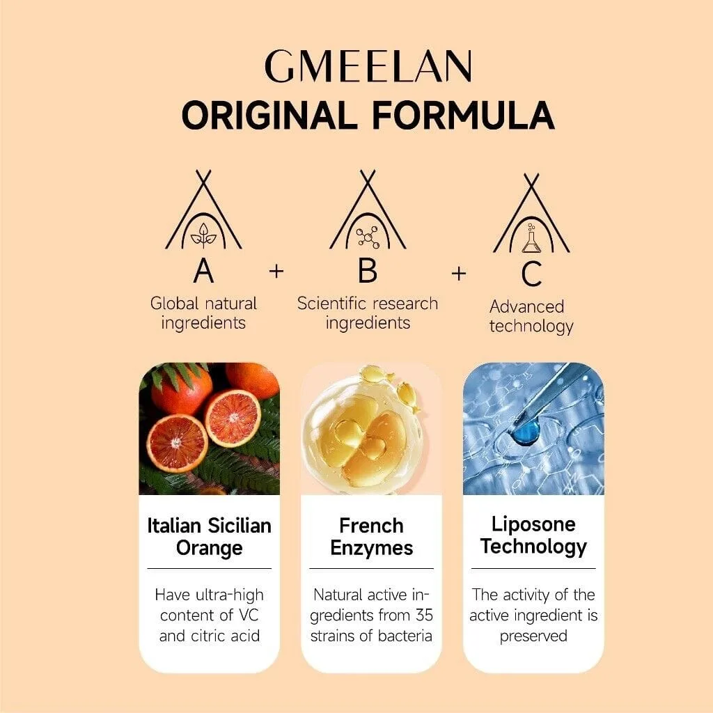 2X GMEELAN Orange Enzymes Exfoliating Brightening Gel Facial Scrub 50 g. - Image 5