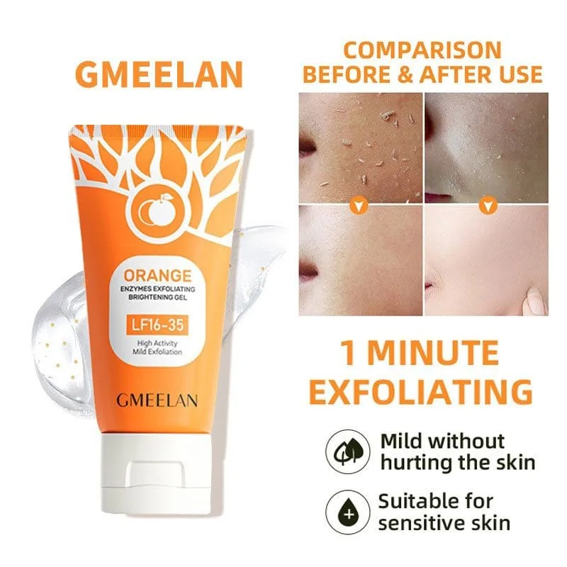 2X GMEELAN Orange Enzymes Exfoliating Brightening Gel Facial Scrub 50 g. - Image 8