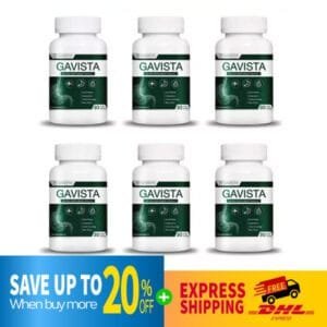 DHL EXPRESS 6X Gavista Suffering of GERD Acid Reflux Fast Action 30 Softgels