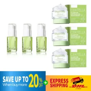 DHL EXPRESS 3 SET Glad2Glow Centella Allantoin Gel + Glad2Glow Centella Serum