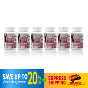 DHL EXPRESS 6X Max Slim 7 Days Slimming Capsule by JP Natural 30 Capsules