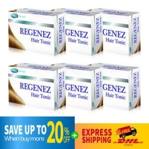 EXPRESS SHIPPING 6X Mega We Care Regenez Hair Tonic Hair Loss Regrow Growth 30 ml.