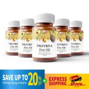 DHL EXPRESS 5X Protriva Five Oil Nourish Brain Sleep Balance Metabolism 30 Softgels