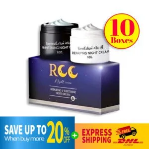 DHL EXPRESS 10X RCC Night Repairing and Whitening Cream Dark Spots Freckle Acne Scars