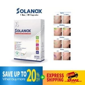 DHL EXPRESS SOLANOX Innovative Reduce Melasma Wrinkles 30 Capsules