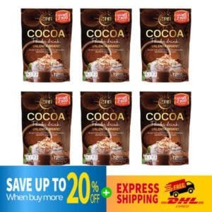 DHL EXPRESS 6X Valenta Cocoa Fiber Detox Weight Control 12 Sachets