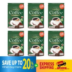 DHL EXPRESS 6X Valenta Coffee Fiber Detox Weight Control 12 Sachets