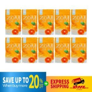 DHL EXPRESS 10X ZOM DT S Natural Detox Cleanse Diet Weight Loss 10 Capsules