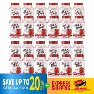 DHL EXPRESS 24X Bell Lerine Tomato Collagen DiPeptide L-Glutathione Radiant Skin 30 Capsules