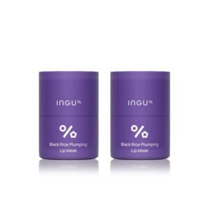 2X INGU Black Rice Plumping Lip Mask Smooth Moisture Reduce Wrinkles on the Lips