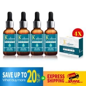 DHL EXPRESS 4 SET Kanyanich Ultimate Whitening Restoration Serum 30 ml. + Gluta Rice Soap 70 g.