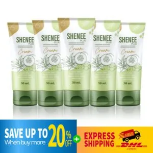 DHL EXPRESS 5X Shenee Plus Underarm Whitening Cream Deodorant Dark Armpits 50 ml.
