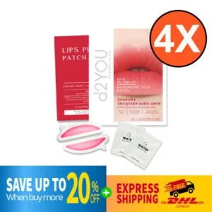DHL EXPRESS 4X d2YOU Lips Plumping Hyaluronic Acid Patch Collagen Youthful Appearance