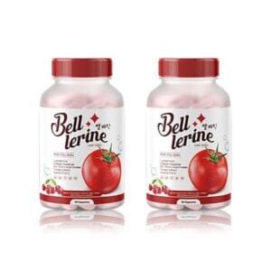 2X Bell Lerine Tomato Collagen DiPeptide L-Glutathione Radiant Skin 30 Capsules